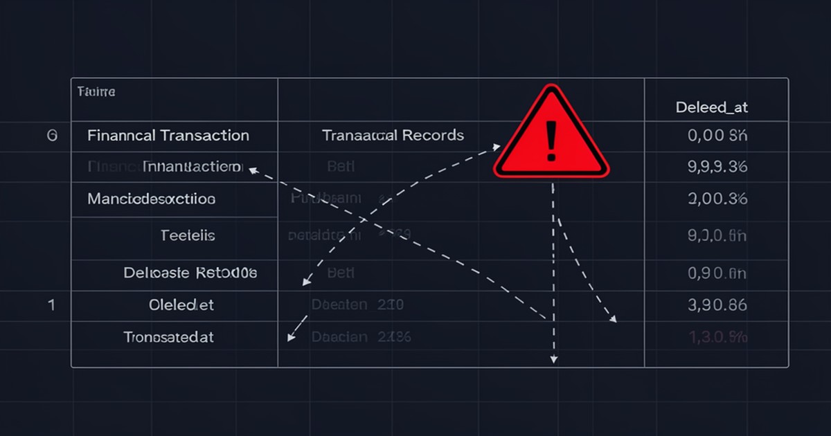 Soft Deletes in Financial Systems